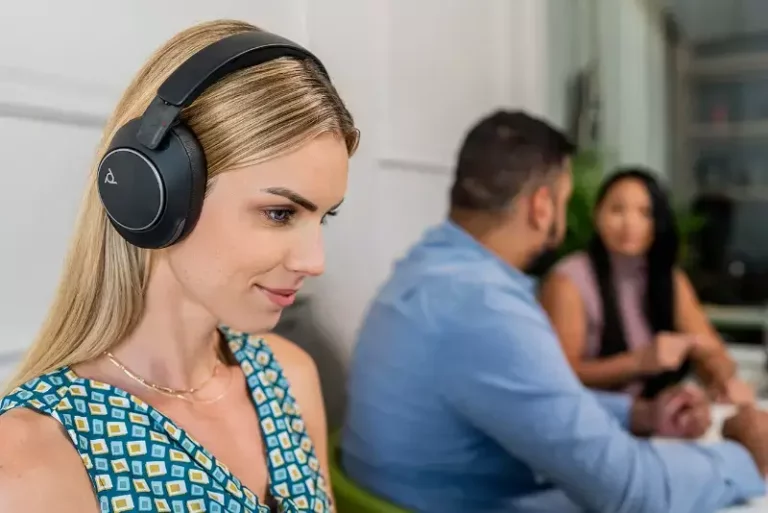 Poly Voyager Surround Headset Lifestyle Image